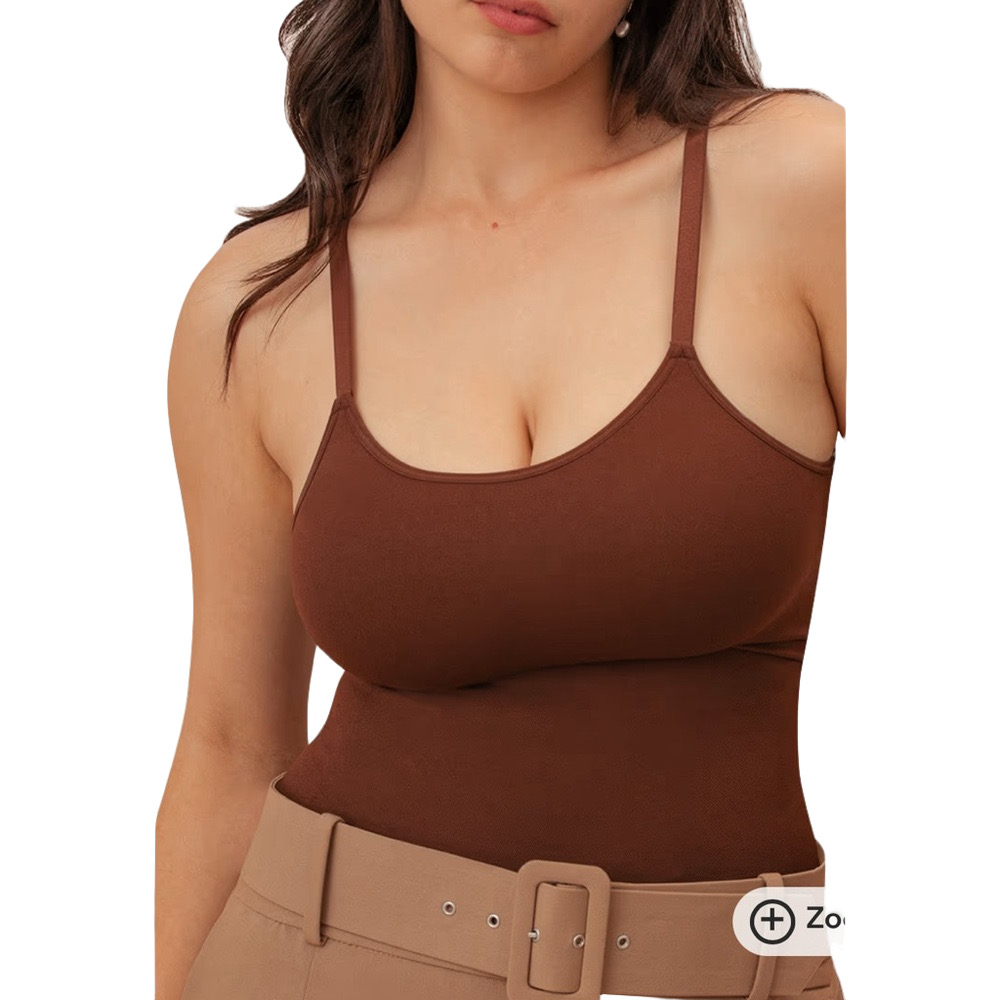 Shapermint Chocolate Brown Camisole Shapewear Size XL